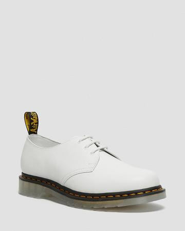 White Women's Dr Martens 1461 Iced Smooth Leather Oxfords Shoes | CA 351MQZ